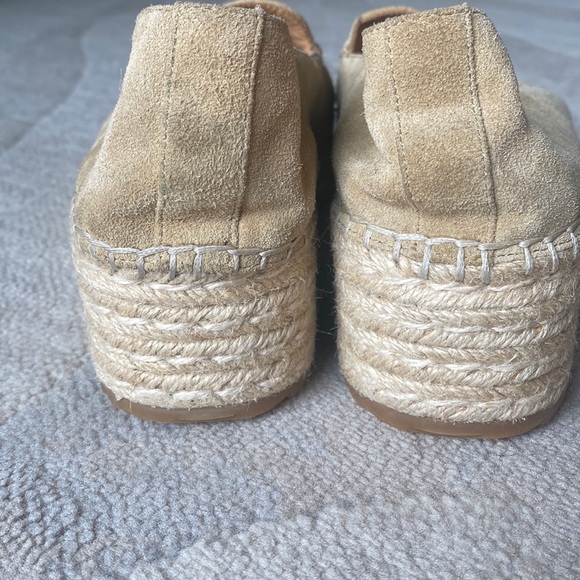Joie Dafni Fawn Suede Wedge Espadrilles Loafer Shoes - Picture 12 of 15